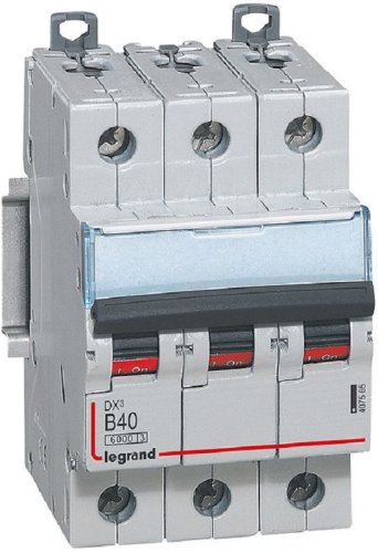 Выключатель автоматический Legrand DX3-E 6000 3п 40А B 10кА картинка